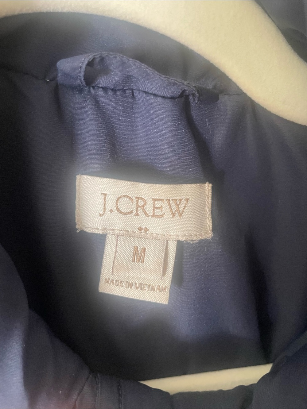J. Crew Quilted Navy Women's Jacket - Picture 3 of 4